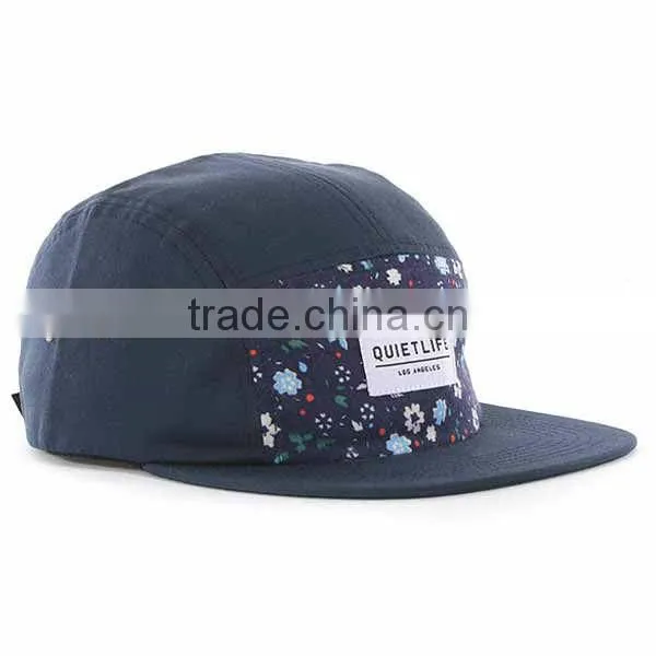 Newest style cosmos printting five panel cap