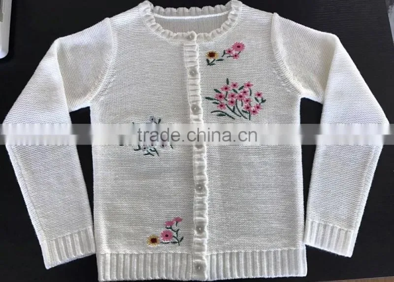 High Qaulity New Hot Girl's Long Sleeve embroidery cardigan sweater (BKNL53)