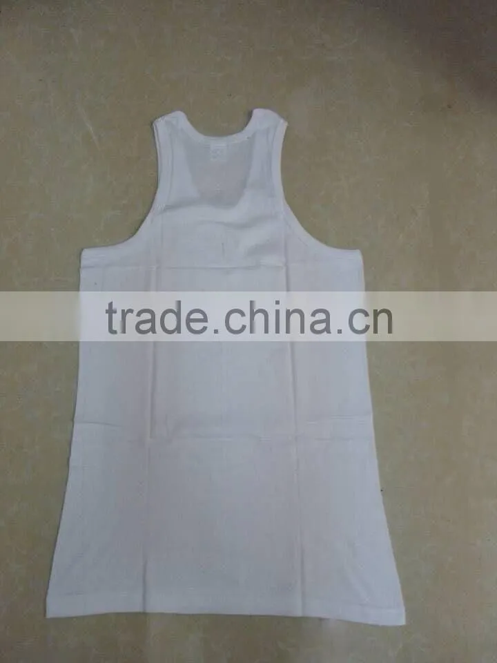 Custom 100%Cotton fitness tank top,100%Cotton GYM tank top