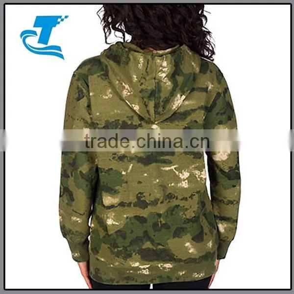 Hoodie Women Camo Jacket