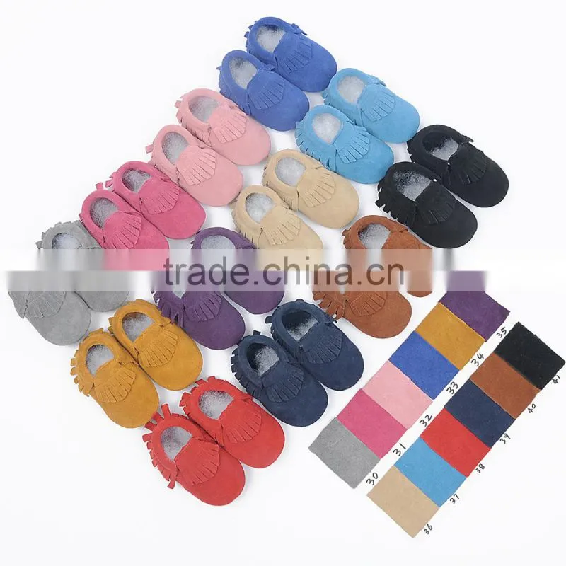2016 New Design Lace Up Tassel Winter Newborn Baby Shoes