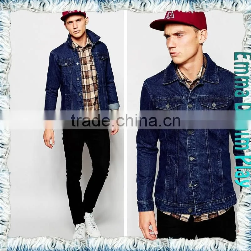 2016 Hot New Men's Vogue Blue Denim Jackets Street Wear Styles Outwears