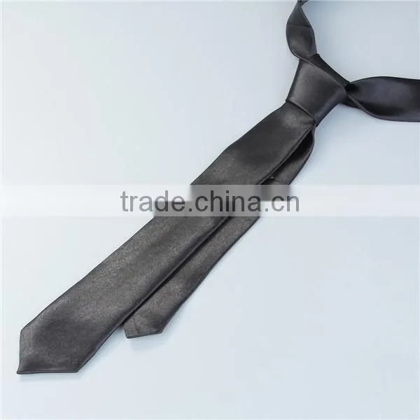 Polyester Necktie Black Men'S Neckties
