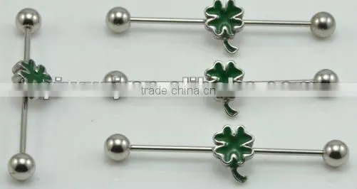 sex industrial barbell body piercing jewelry