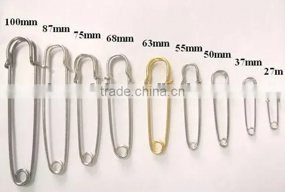 brass safety pin