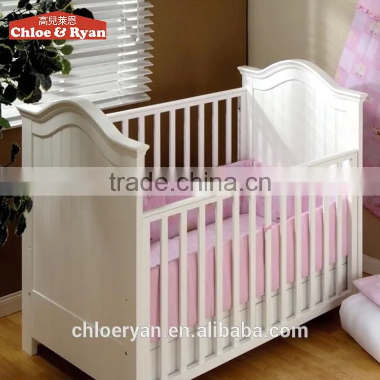 wholesale solid wood multifunction high quality bed baby cribs