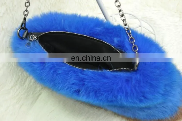 2016 New Fashion Bag Latest Design Real Fox Women Fur Bag