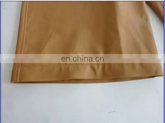 ladies loose short sheep leather pants
