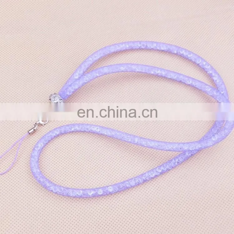 2016 most popular mobile phone case jewelry hanging rope , crystal mobile phone lanyard straps