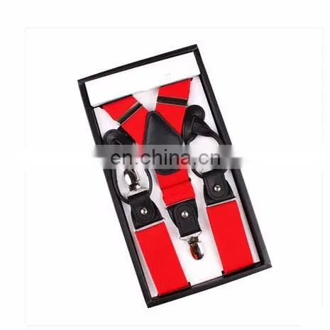 High-end brand 6 cllips european and American style suspenders