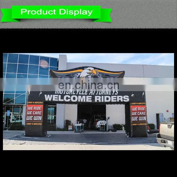 motorcycle racing inflatable square block arch for outdoor activities