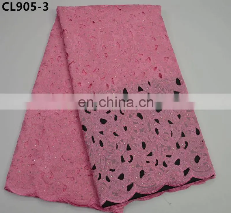 wine color african cord lace fabric with stones ,swiss guipure cord lace fabric