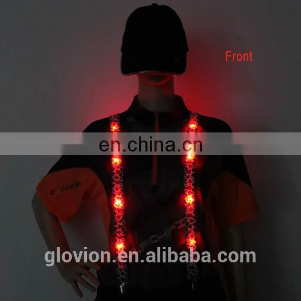 New arrival LED Suspender glowing in dark for party