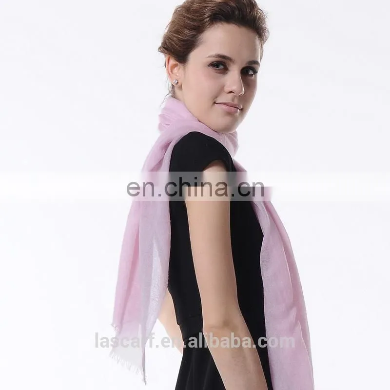 Fashion accessories light pink cashmere wrap lady scarf