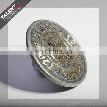 custom logo metal buttons rivet for jeans