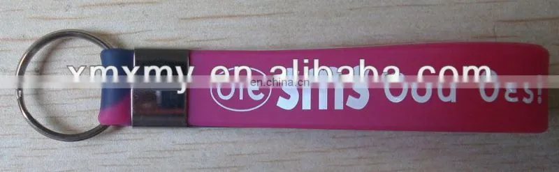 the Cheapest custom silicone band key ring