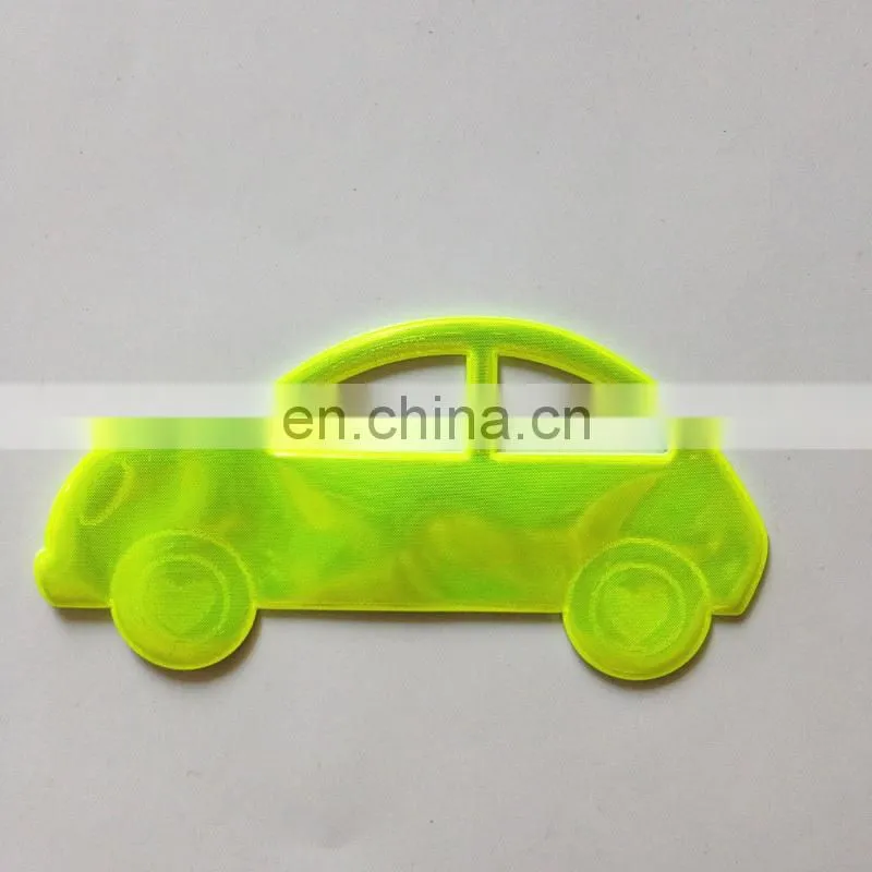 Custom high quality reflective soft pvc keychain