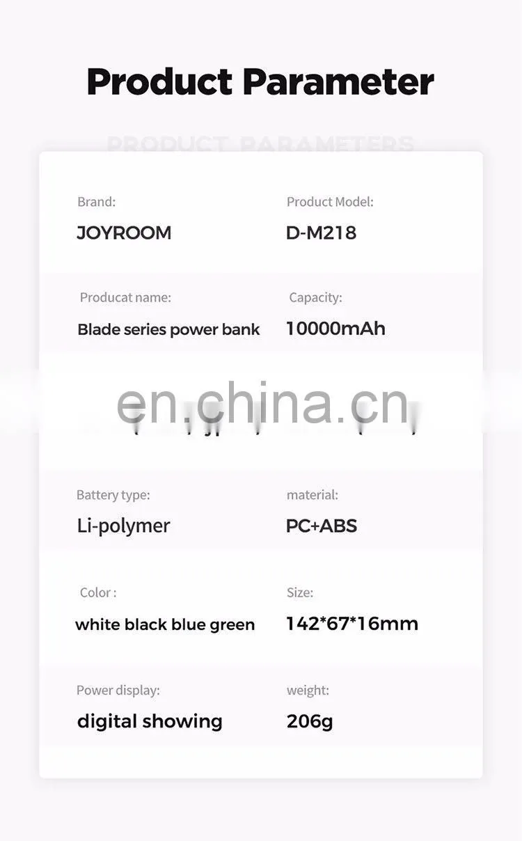 Joyroom power banks 10000mah power bank smart power bank 10000mah