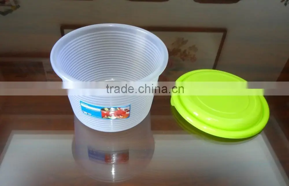 4L Round plastic food storage container, storage box