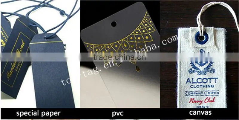 Printable EPC Gen2 UHF Paper Clothing Rfid Tag Hang Tag