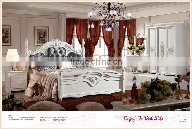 Wholesale Korean white bedroom furniture