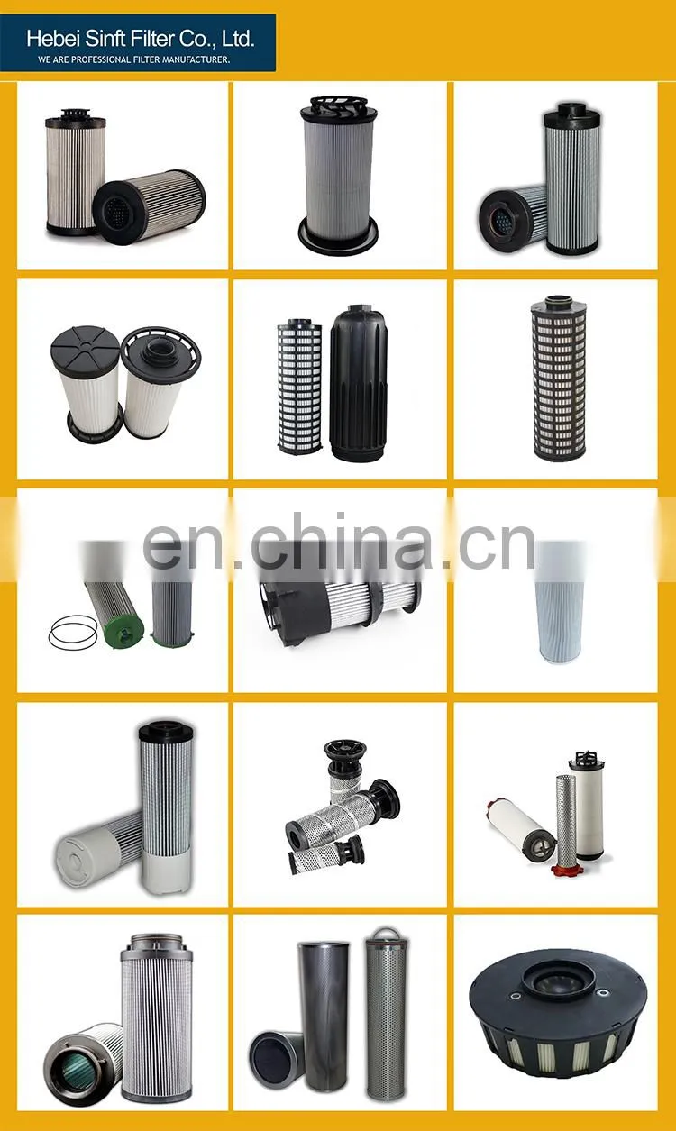 machinery replacement Hydraulic oil Filter Element replacement for excavator WORLD