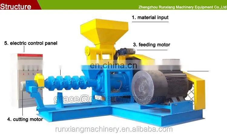 Hot Sale in Nigeria Price Soya Corn Animal Feed Floating Fish Feed Extruder Machine