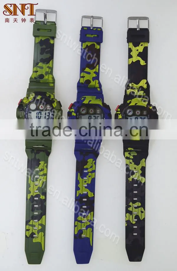 Fashion style digital sports watch with back light, alarm, time display