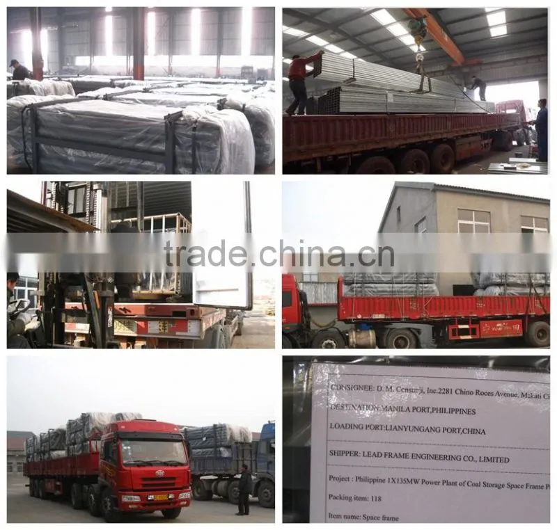 Prefabricated steel frame coal shed