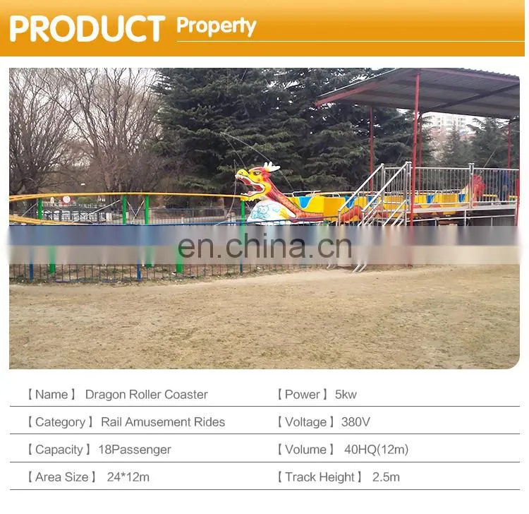 Mini family backyard dragon roller coaster for sale