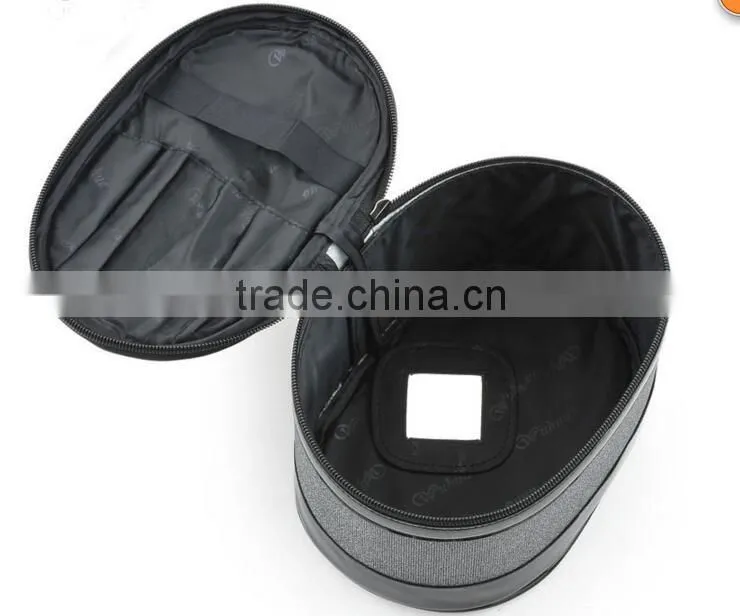 Professional Leather cosmetic display case,beauty cosmetic case,combination lock beauty makeup case,hard side cosmetic case