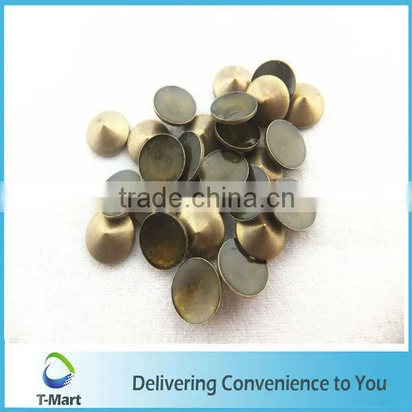 decorative cone hot fix copper studs for bags