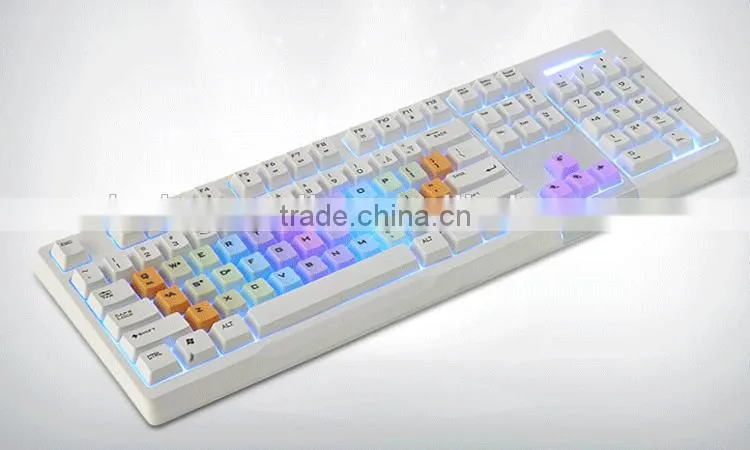 Wired Good Touch Feeling Low Voice Gaming Backlit Mechanical keyboard