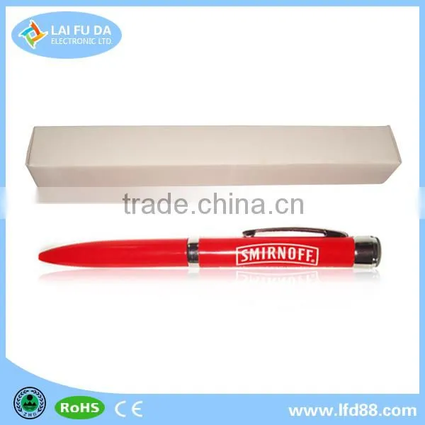Promotional gift led logo projector pen ,Advertising led flashlight ball pen , well know led promotional glowing pen