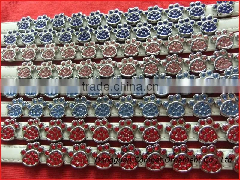 Produce 10 mm footprint paw slide charm jewelry diy letters wholesale