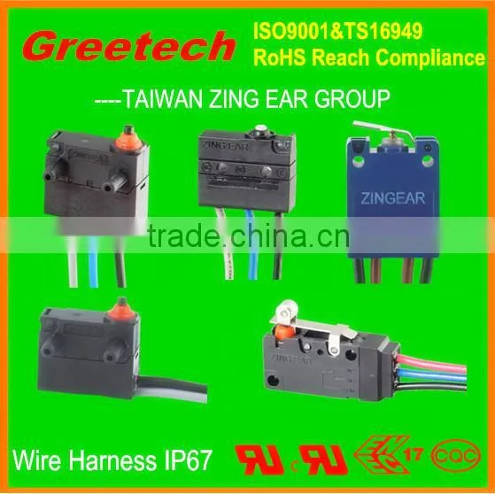 2015 40t85 mini waterproofed micro switch zing ear, electrical switches