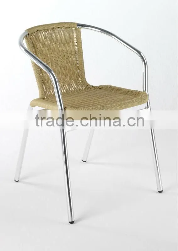aluminum rattan chairs and table