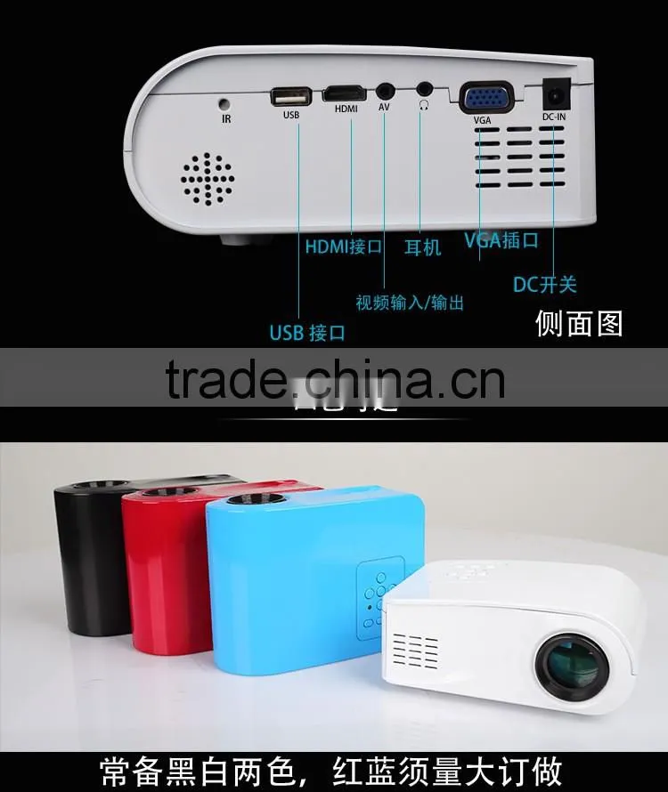 2016 New Arrival X6 Mini Size Full HD 1080P Household Projection Led Video Projector