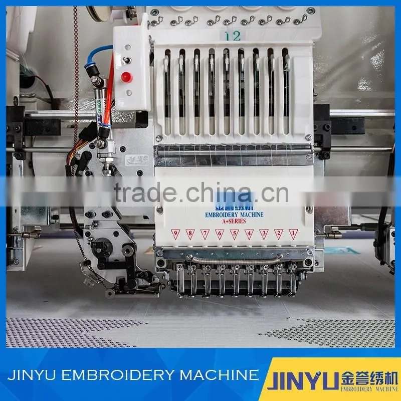High speed 24 head flat embroidery machine/flat computerized embroidery machine