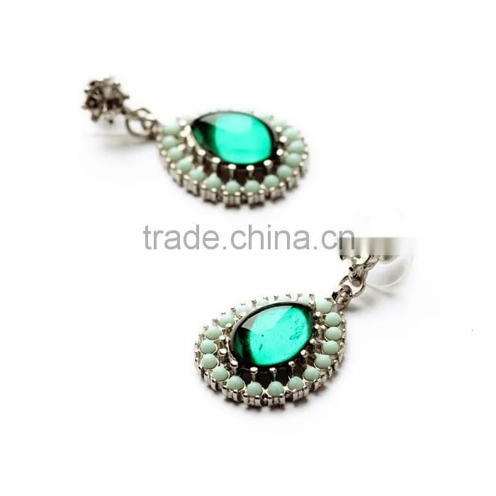 DIAMOND TEARDROP EARRINGS,CRYSTAL EARRING FASHION JEWELRY