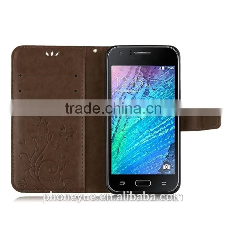 luxury stand holder 6 inch matte back cover pu leather case for opp neo 5/J5
