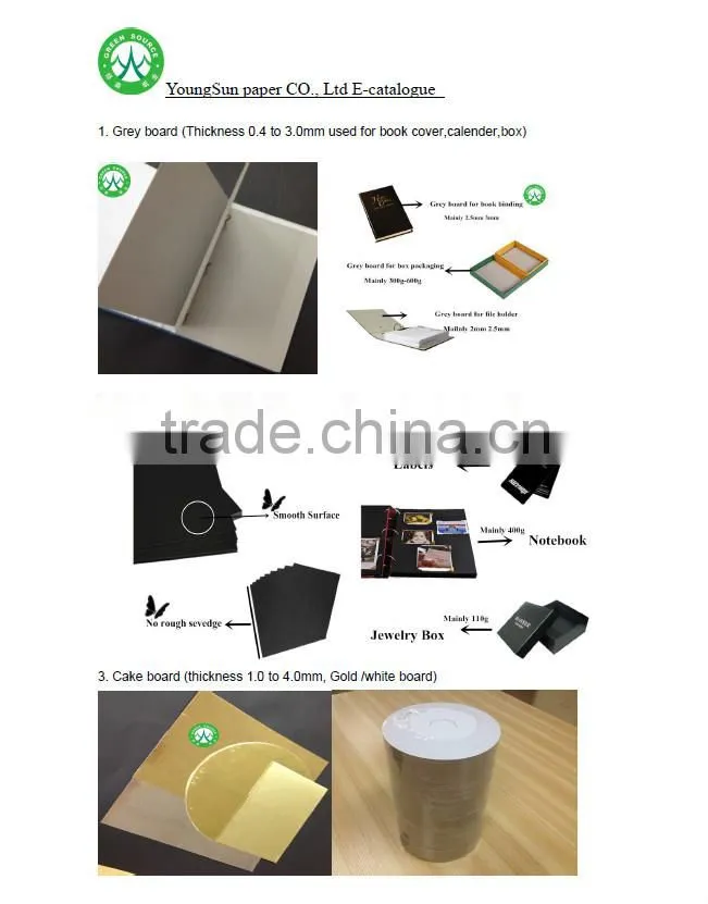 Recycled mixed pulp manila board ,white paper with gery back paper factory/mill /manufacturer in China