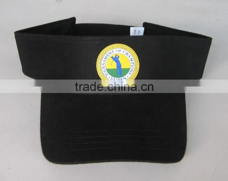 Fashion 100%cotton embroidery sun visor golf hat