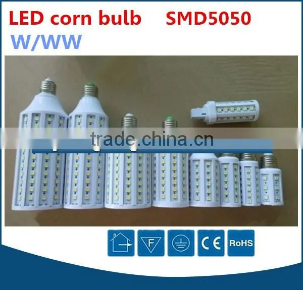 2016 high bright popular 24pcs e27 led smd corn bulb lamp, led warm white corn light 4W led corn lamp bulb smd5050