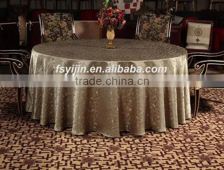 2015 Factory Price Wedding Round Polyester Table Cloth