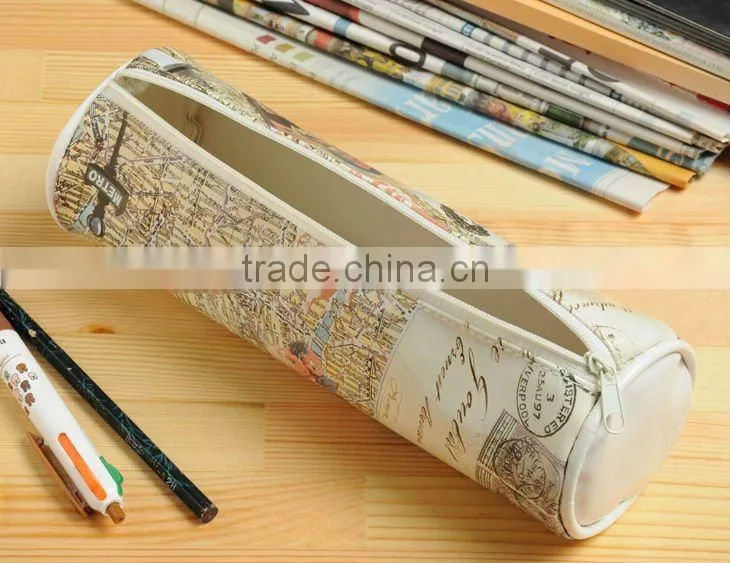 cylinder pvc pencil packing bag