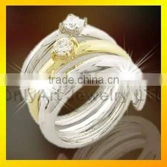 Wholesale fashion silver ring jewelry top quality women jewelry set
