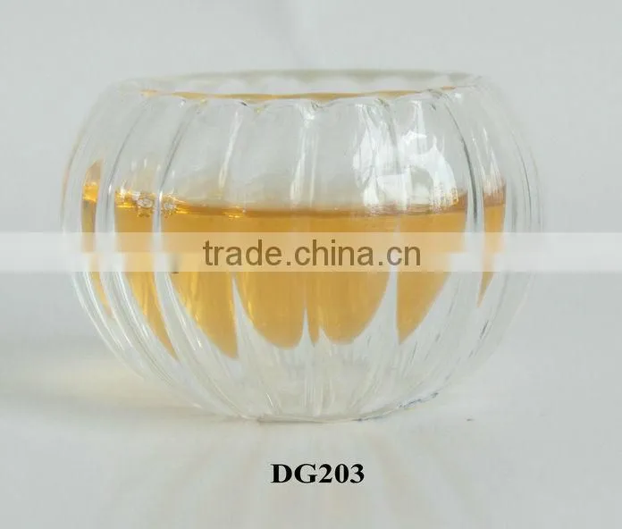 Senior double wall glass cup,unbreakable glass cups