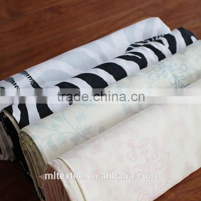 Eco-friendly organic printed bamboo fabric textile