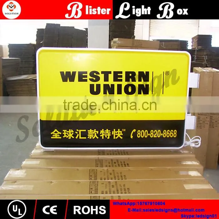 double side advertisement 3d led ceiling light box